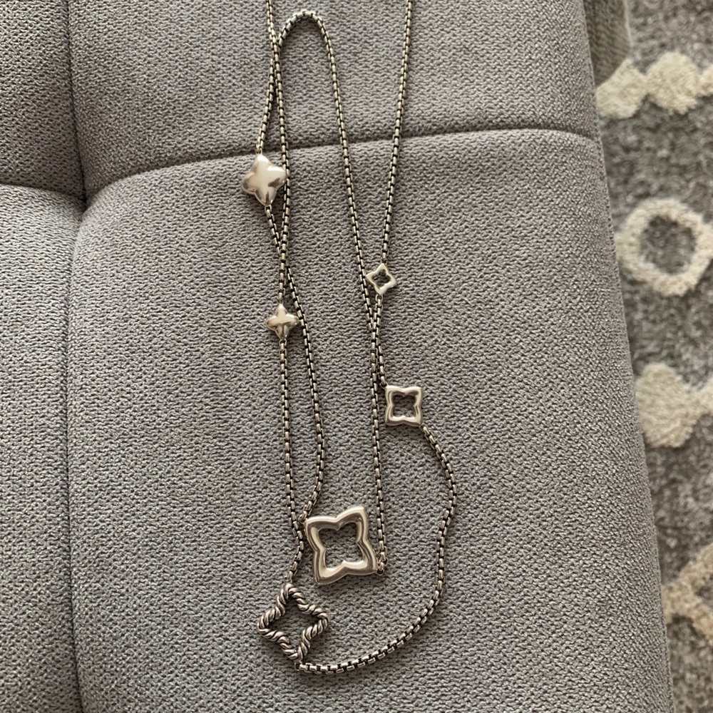 David Yurman Quatrefoil Chain Necklace